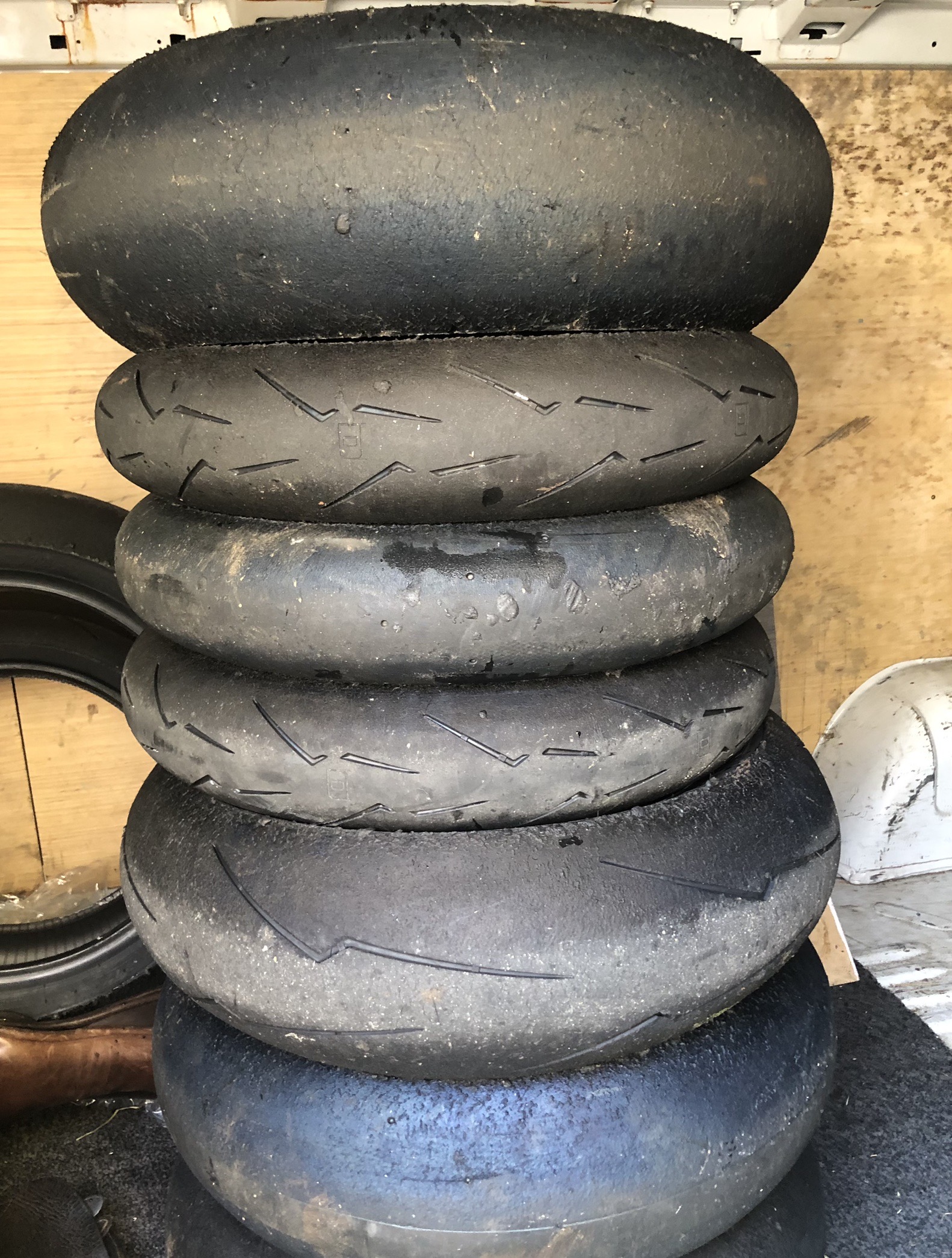 Race tyres going cheap